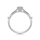 Pierścionek z białego złota z diamentem AJPZ_095